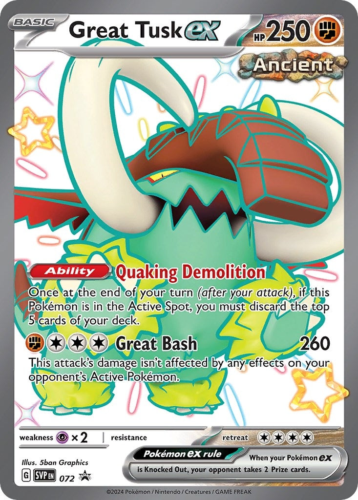 Image for Great Tusk ex - 072 (072) (SVP) - Pokemon