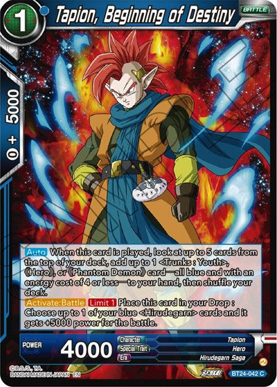 Tapion, Beginning of Destiny - BT24-042