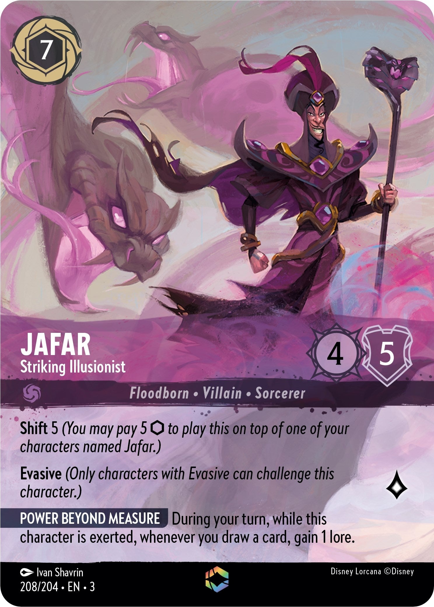 Jafar - Striking Illusionist (Enchanted) (208/204) (Into the Inklands)