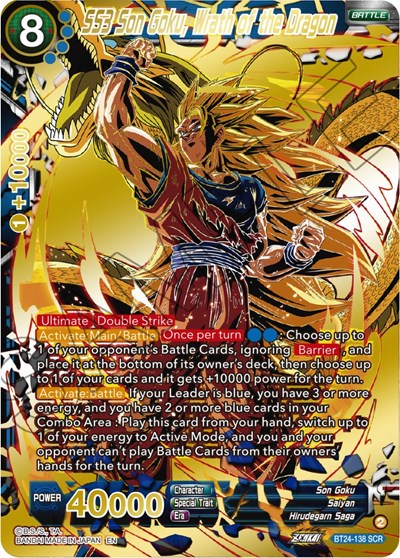 SS3 Son Goku, Wrath of the Dragon - BT24-138 SCR