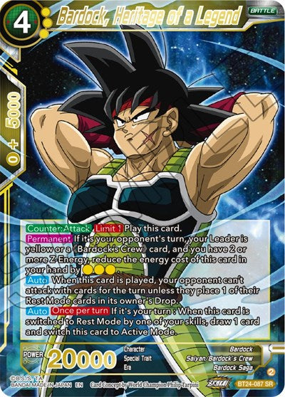 Bardock, Heritage of a Legend - BT24-087 SR