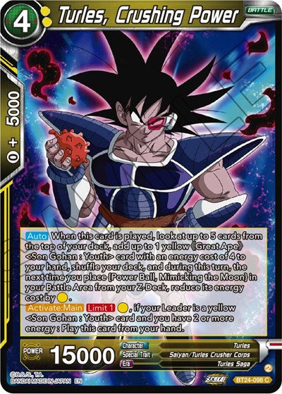 Turles, Crushing Power - BT24-098