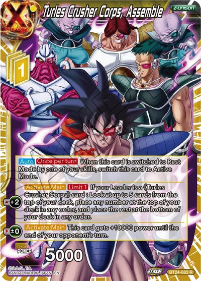 Turles Crusher Corps, Assemble - BT24-083