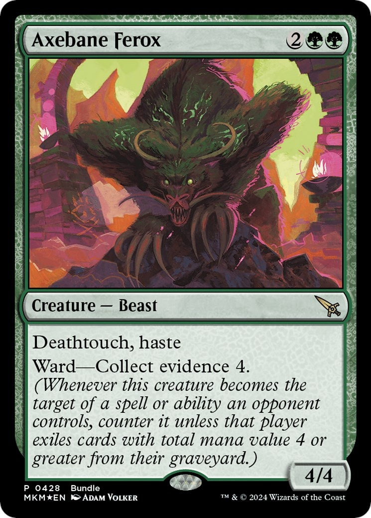 Axebane Ferox (MKM Bundle) (428) (Unique and Miscellaneous Promos)