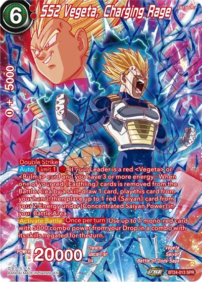 SS2 Vegeta, Charging Rage (SPR) - BT24-013