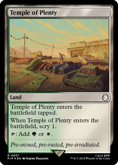 Image for Temple of Plenty (Surge Foil) (837) (PIP) - Magic: The Gathering