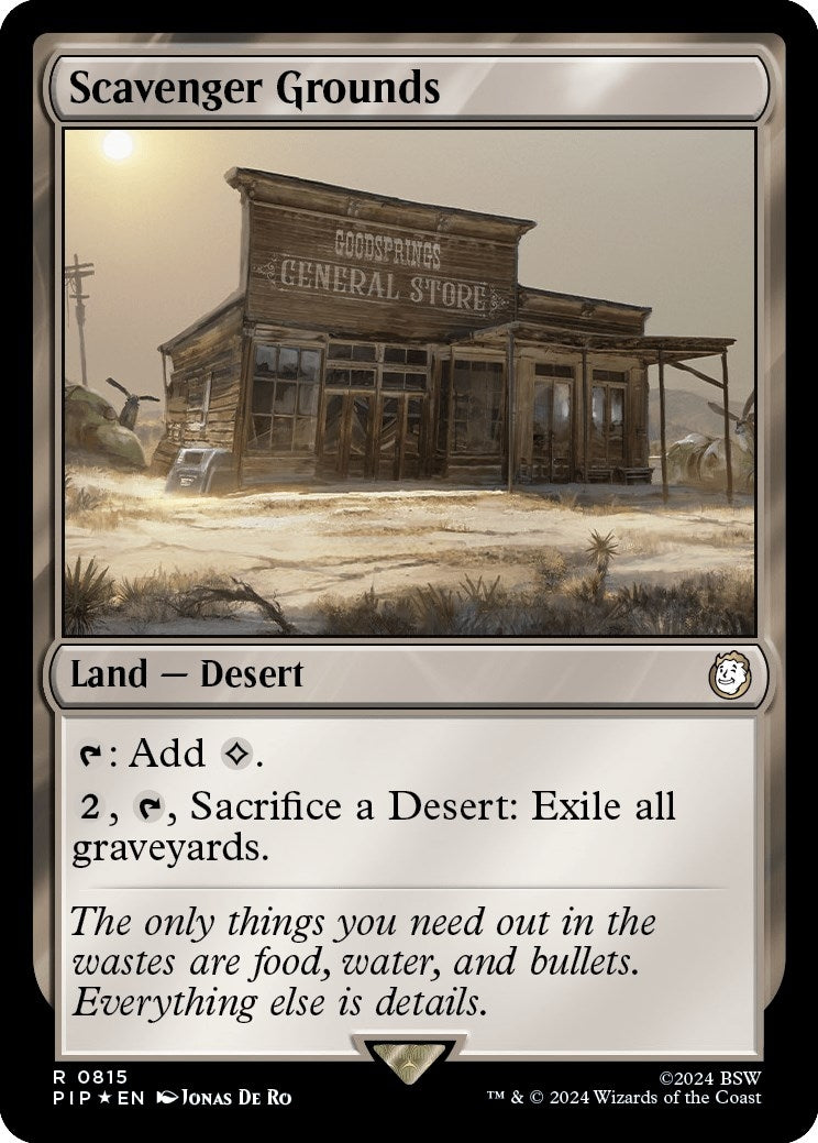 Image for Scavenger Grounds (Surge Foil) (815) (Universes Beyond: Fallout) (PIP) - Magic: The Gathering