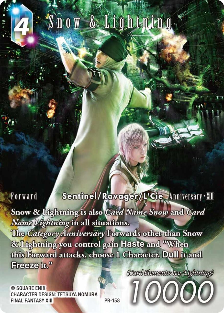 Image for Snow & Lightning (Full Art) (PR-156) (PR) - Final Fantasy TCG