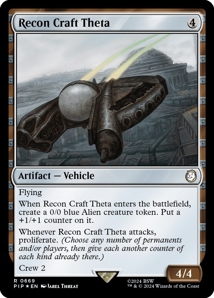 Image for Recon Craft Theta (Surge Foil) (669) (PIP) - Magic: The Gathering