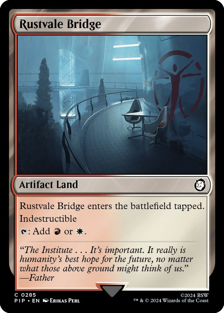 Image for Rustvale Bridge (285) (Universes Beyond: Fallout) (PIP) - Magic: The Gathering