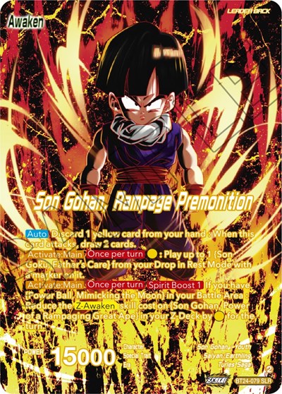 Son Gohan // Son Gohan, Rampage Premonition (SLR) - BT24-079