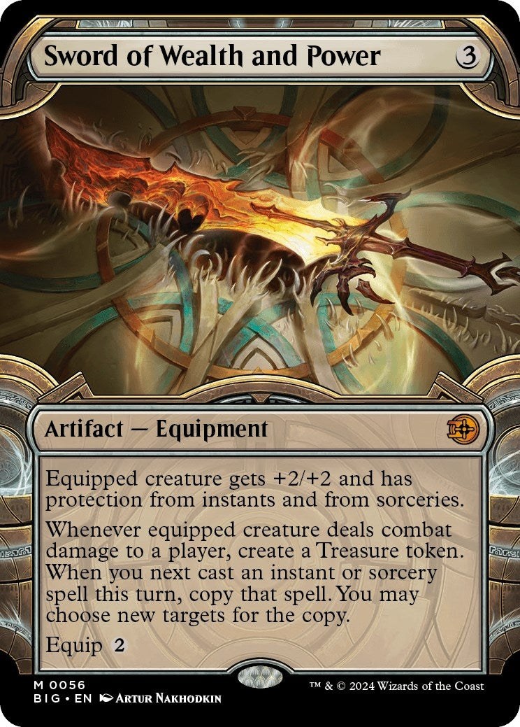 Image for Sword of Wealth and Power (Showcase) (56) (Outlaws of Thunder Junction: The Big Score) (BIG) - Magic: The Gathering
