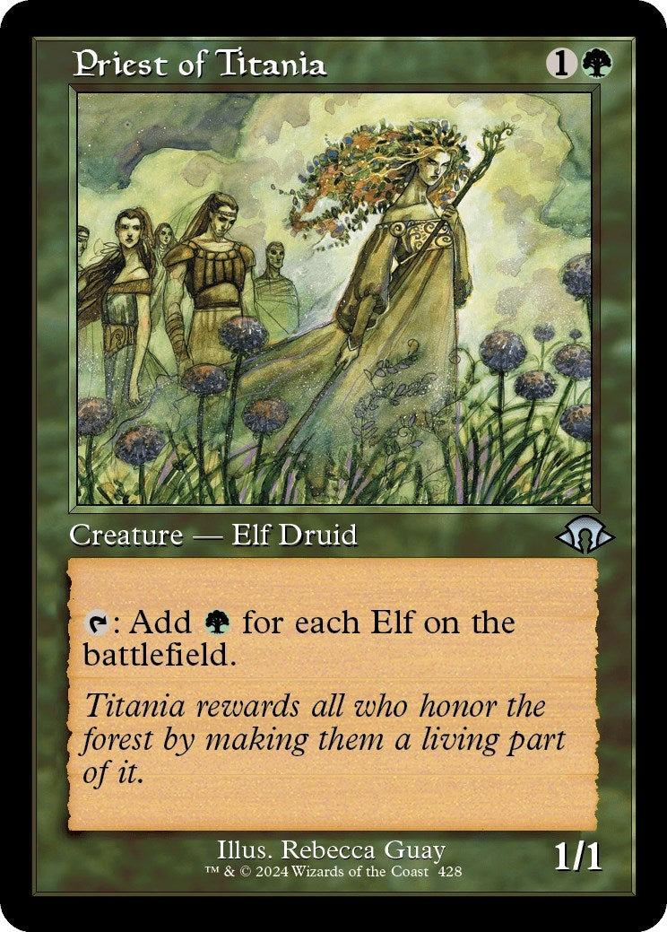 Image for Priest of Titania (Retro Frame) (428) (Modern Horizons 3) - Magic: The Gathering