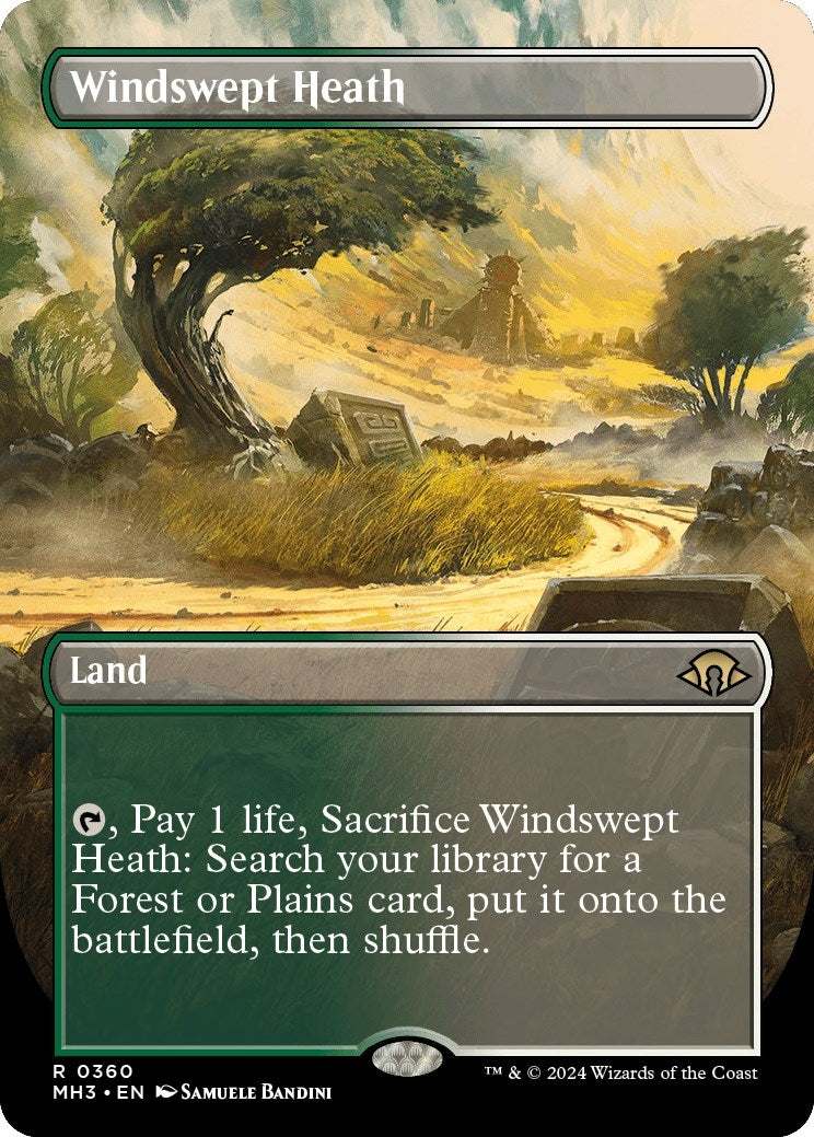 Image for Windswept Heath (Borderless) (360) (Modern Horizons 3) - Magic: The Gathering