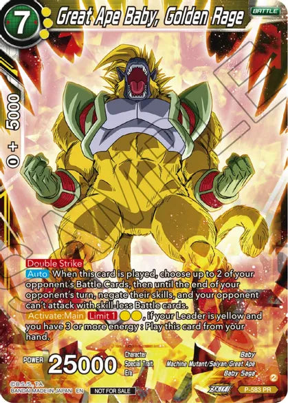 Great Ape Baby, Golden Rage - P-583