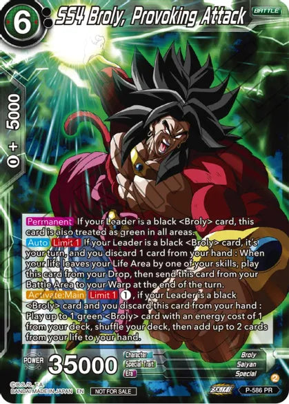 SS4 Broly, Provoking Attack - P-586