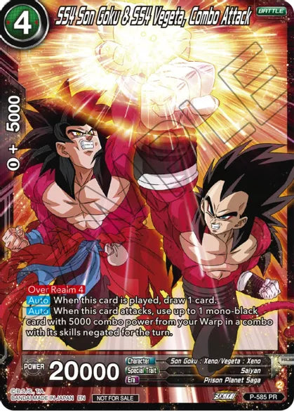 SS4 Son Goku & SS4 Vegeta, Combo Attack - P-585