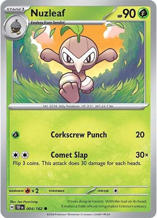 Image for Nuzleaf (004/162) (SV05: Temporal Forces) (TEF) - Pokemon
