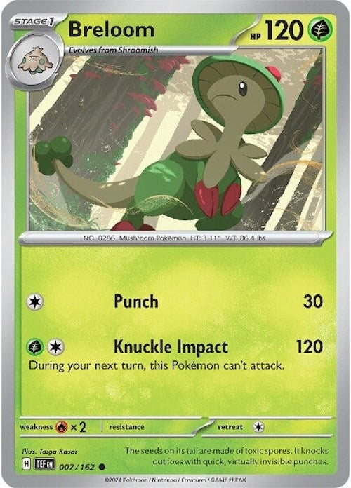 Image for Breloom (007/162) (SV05: Temporal Forces) (TEF) - Pokemon