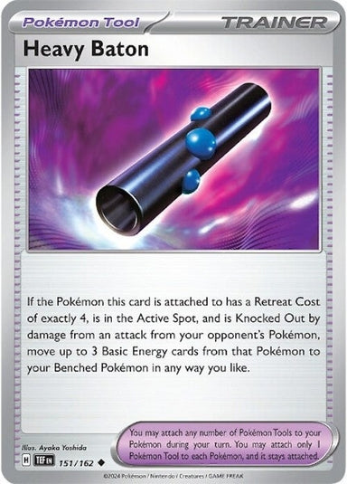 Image for Heavy Baton (151/162) (SV05: Temporal Forces) (TEF) - Pokemon