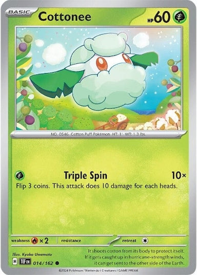 Image for Cottonee (014/162) (SV05: Temporal Forces) (TEF) - Pokemon