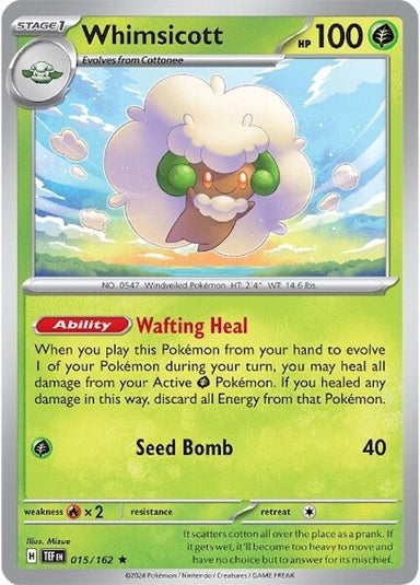 Image for Whimsicott (015/162) (SV05: Temporal Forces) (TEF) - Pokemon