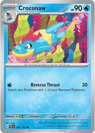 Image for Croconaw (040/162) (SV05: Temporal Forces) (TEF) - Pokemon