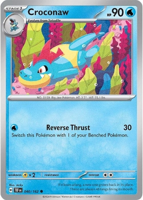 Image for Croconaw (040/162) (SV05: Temporal Forces) (TEF) - Pokemon