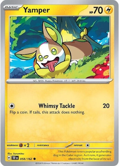 Image for Yamper (058/162) (SV05: Temporal Forces) (TEF) - Pokemon