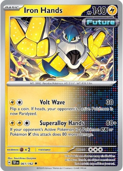 Image for Iron Hands (061/162) (SV05: Temporal Forces) (TEF) - Pokemon