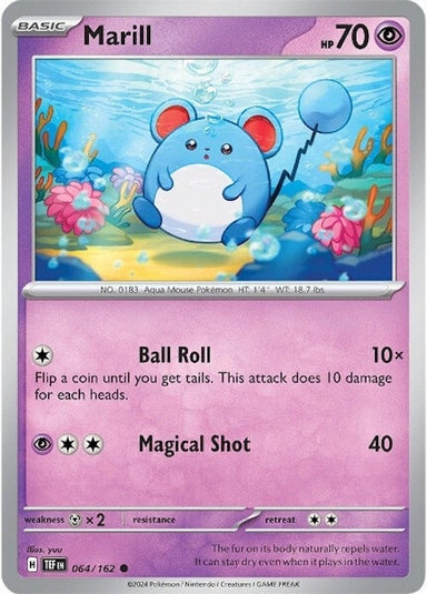 Image for Marill (064/162) (SV05: Temporal Forces) (TEF) - Pokemon