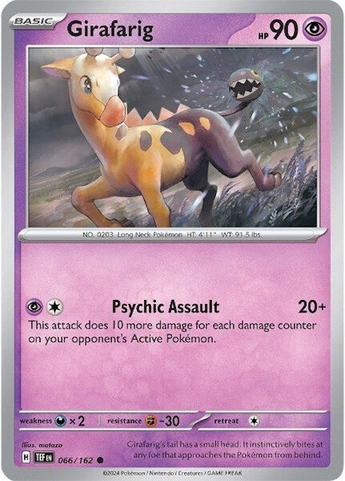Image for Girafarig (066/162) (SV05: Temporal Forces) (TEF) - Pokemon