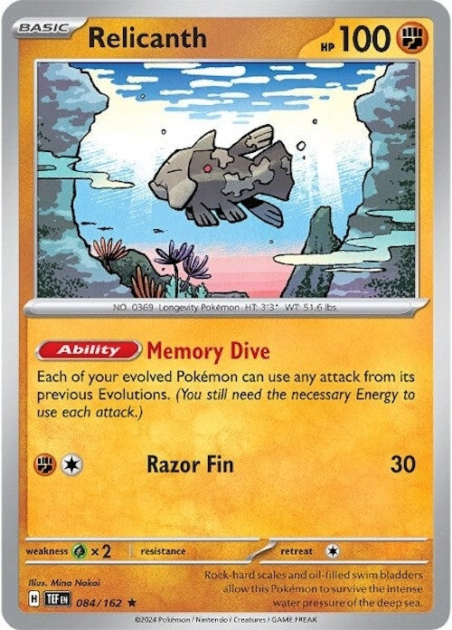 Image for Relicanth (084/162) (SV05: Temporal Forces) (TEF) - Pokemon