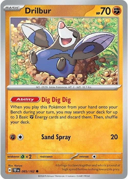 Image for Drilbur (085/162) (SV05: Temporal Forces) (TEF) - Pokemon