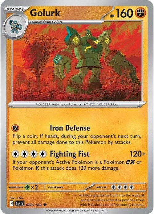 Image for Golurk (088/162) (SV05: Temporal Forces) (TEF) - Pokemon