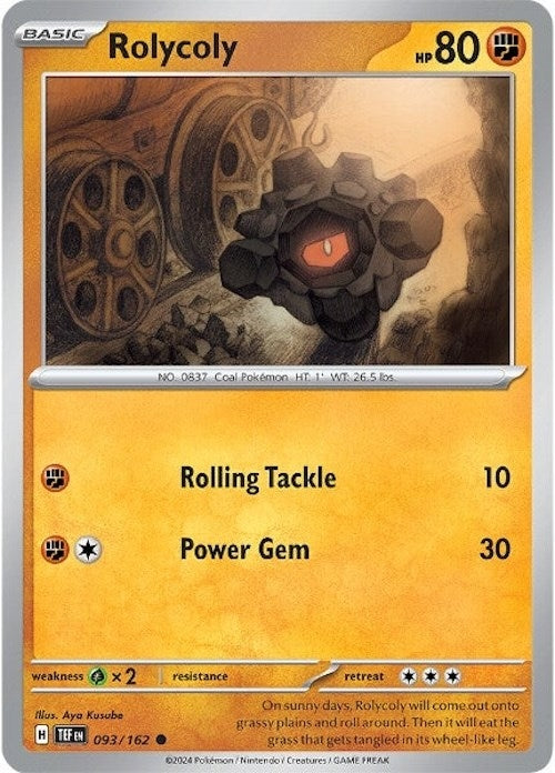 Image for Rolycoly (093/162) (SV05: Temporal Forces) (TEF) - Pokemon