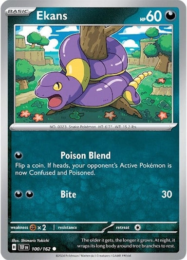 Image for Ekans (100/162) (SV05: Temporal Forces) (TEF) - Pokemon