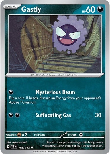 Image for Gastly (102/162) (SV05: Temporal Forces) (TEF) - Pokemon