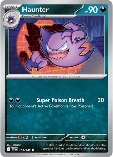 Image for Haunter (103/162) (SV05: Temporal Forces) (TEF) - Pokemon
