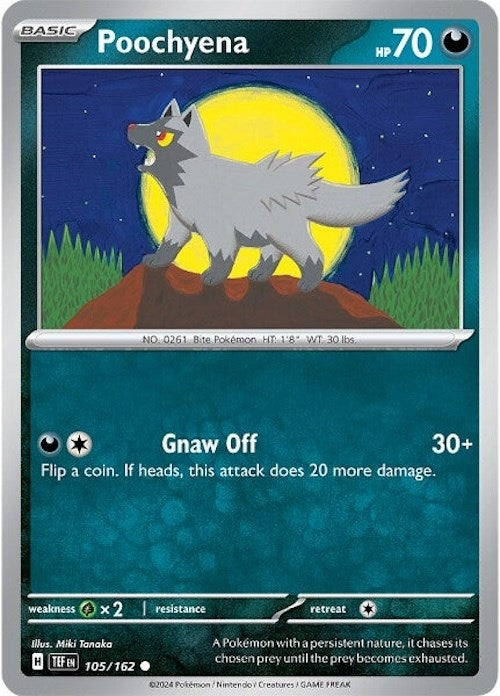 Image for Poochyena (105/162) (SV05: Temporal Forces) (TEF) - Pokemon