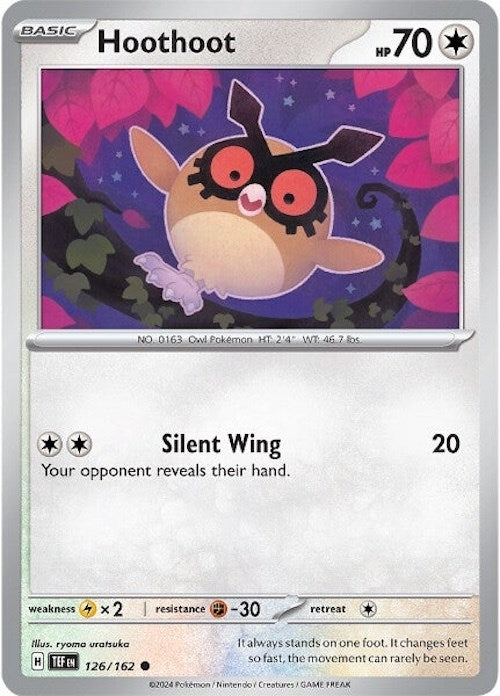 Image for Hoothoot (126/162) (SV05: Temporal Forces) (TEF) - Pokemon