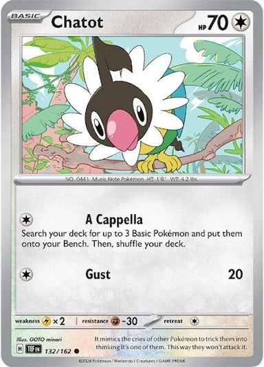 Image for Chatot (132/162) (SV05: Temporal Forces) (TEF) - Pokemon