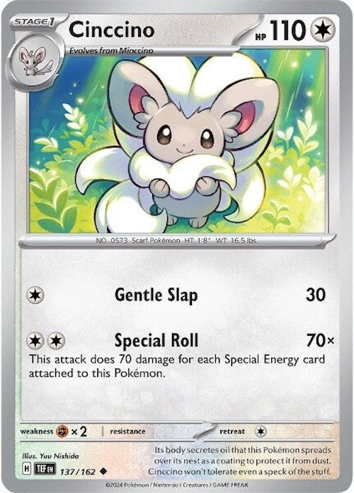 Image for Cinccino (137/162) (SV05: Temporal Forces) (TEF) - Pokemon