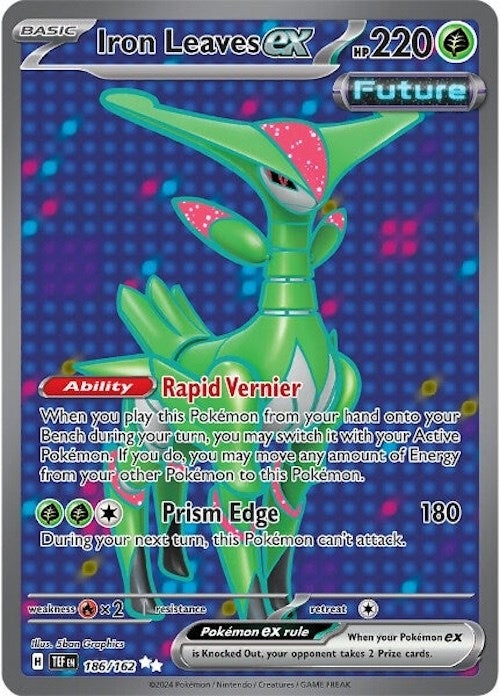 Image for Iron Leaves ex (186/162) (TEF) - Pokemon