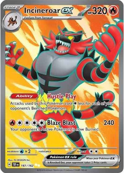 Incineroar ex - 187/162