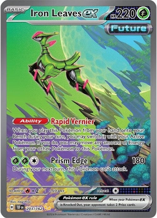 Image for Iron Leaves ex (203/162) (SV05: Temporal Forces) (TEF) - Pokemon