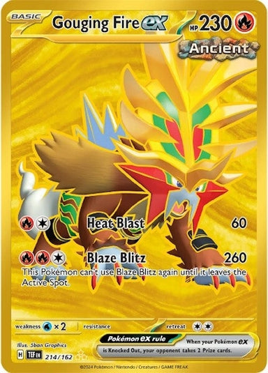 Image for Gouging Fire ex (214/162) (SV05: Temporal Forces) (TEF) - Pokemon