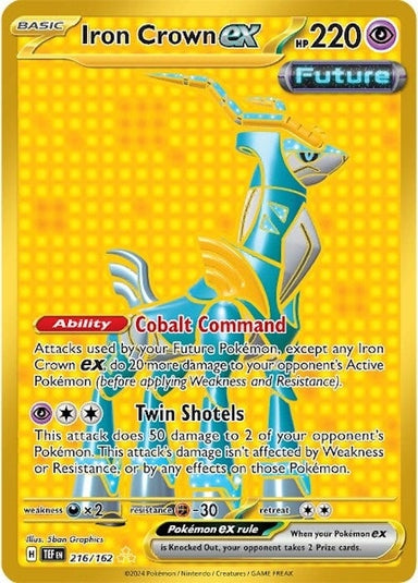 Image for Iron Crown ex (216/162) (SV05: Temporal Forces) - Pokemon