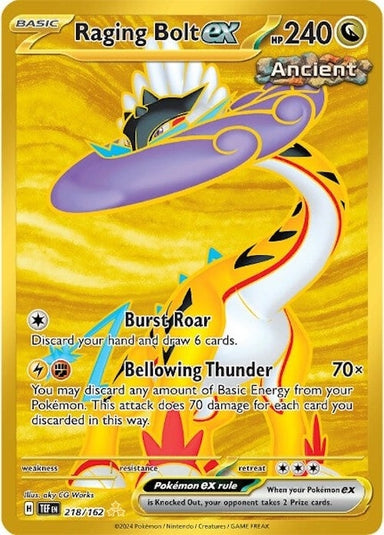 Image for Raging Bolt ex (218/162) (TEF) - Pokemon