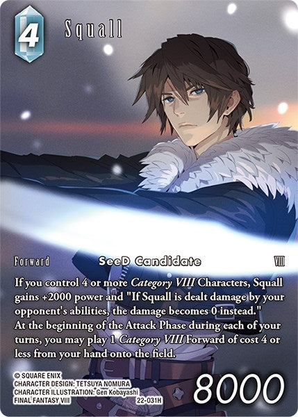 Squall (Full Art) (22-031H) (Hidden Hope)